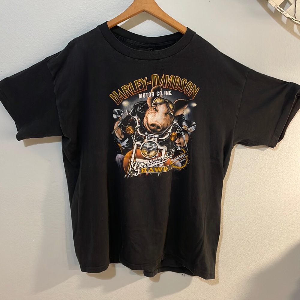 Rare Vintage 3D Emblem Harley-Davidson T-Shirt XXXL T-Shirt